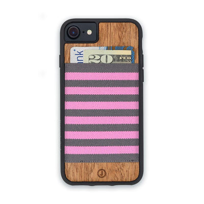 Pink Gray Stripe Black Bmpr