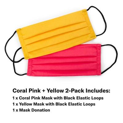 Coral Pink and Yellow